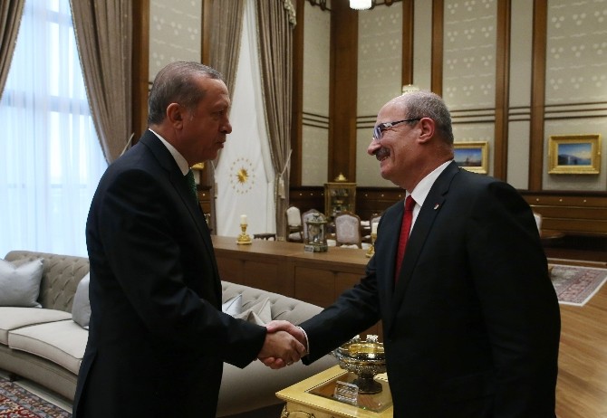 Cumhurbaşkanı Erdoğan ATO Başkanı Baran’ı kabul etti