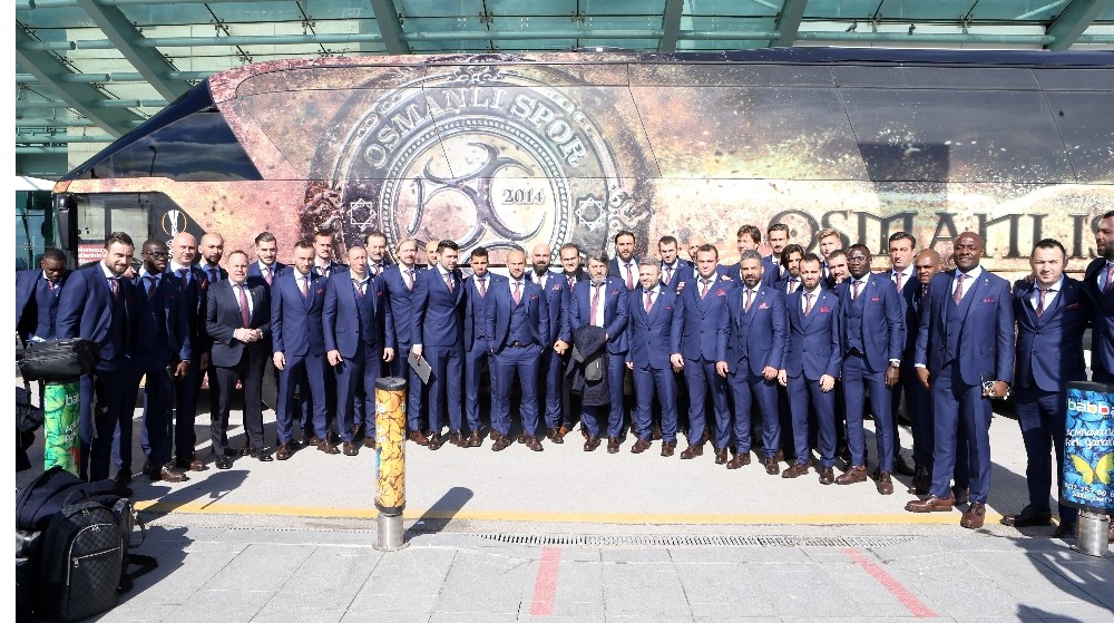 Osmanlıspor, Olympiakos maçı için Atina’ya hareket etti