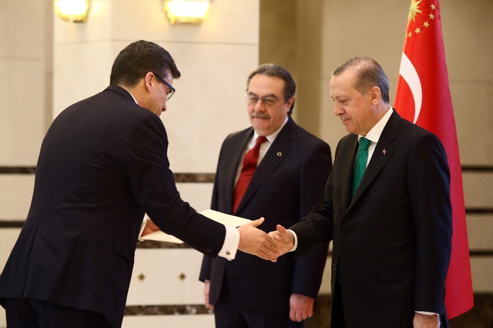 Cumhurbaşkanı Erdoğan, Kosta Rika Büyükelçisini kabul etti