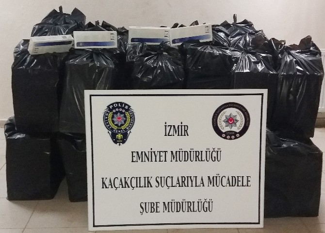 İzmir’de polisten kaçak sigaraya geçit yok