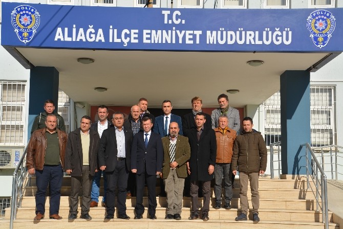 Aliağa’da emniyete başsağlığı ziyareti