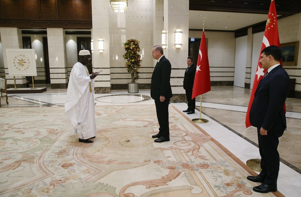 Cumhurbaşkanı Erdoğan, Gambiya Büyükelçisini kabul etti