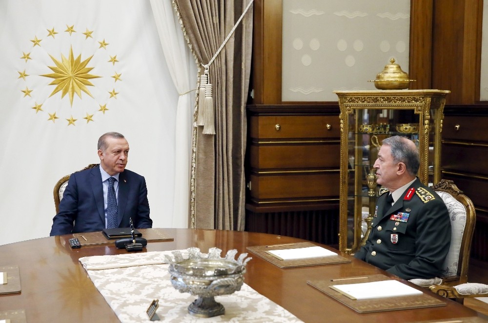 Cumhurbaşkanı Erdoğan, Orgeneral Akar’ı kabul etti