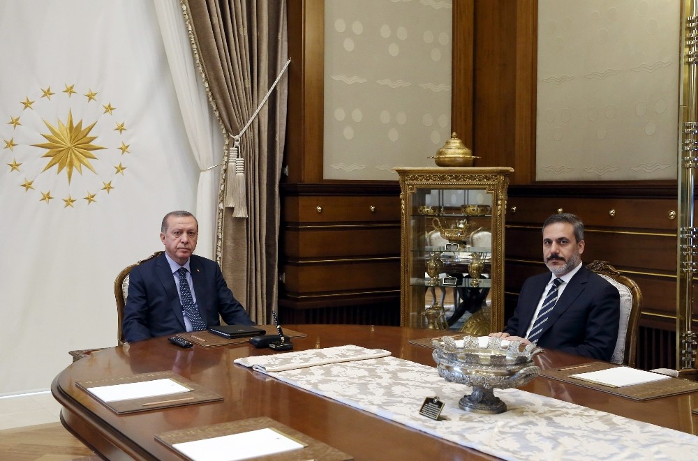 Cumhurbaşkanı Erdoğan, MIT Müsteşarı Fidan’ı kabul etti
