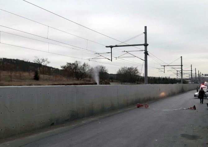 Başkentray çalışmaları sırasında gaz kaçağı paniği