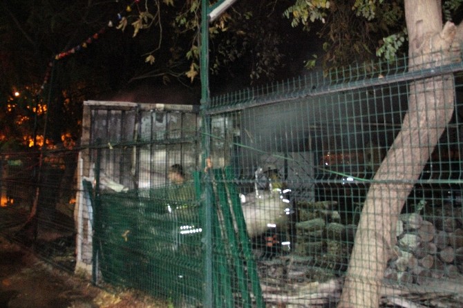 İzmir Enternasyonal Fuarında korkutan yangın