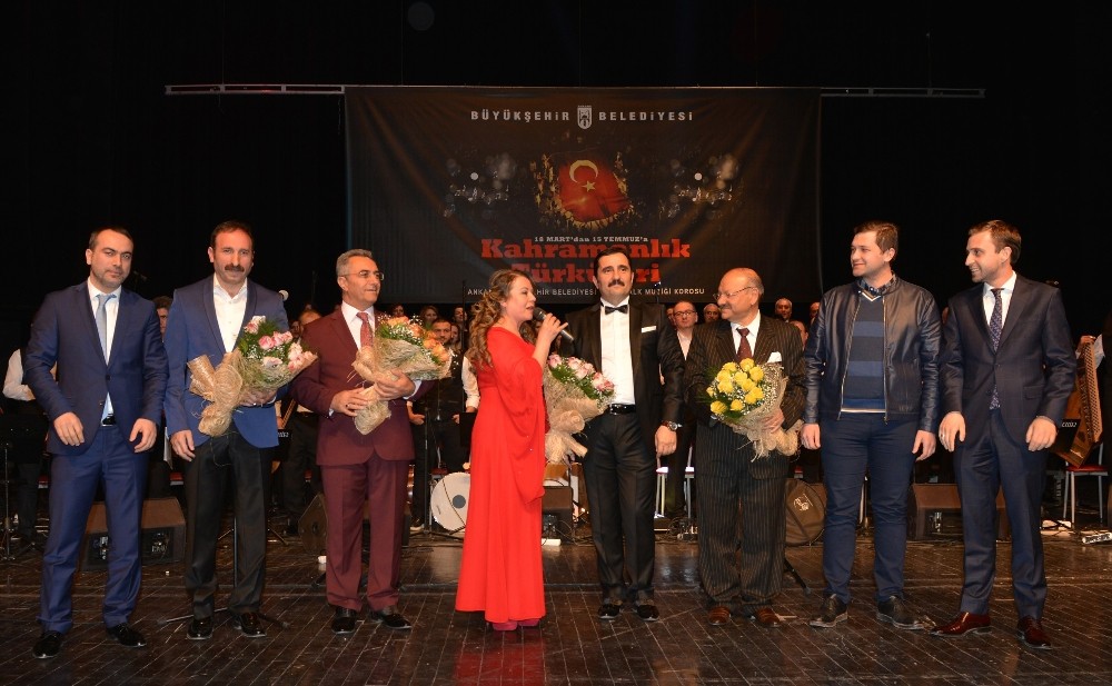 Başkent’te “18 Mart’tan 15 Temmuz’a kahramanlık türküleri” söylendi