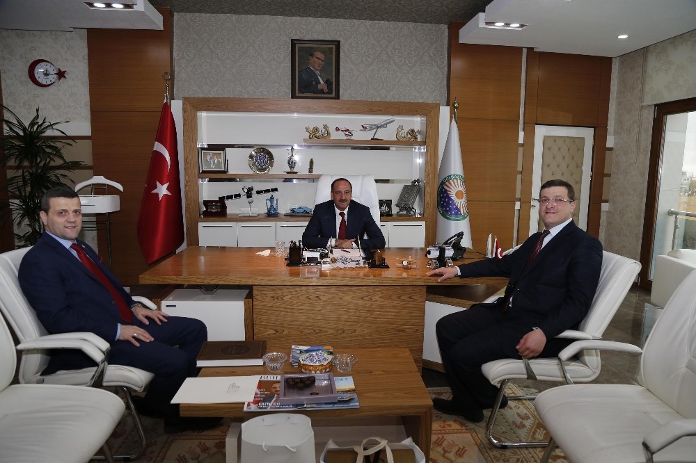 Ahmet Yesevi Üniversitesi Mütevelli Heyet Başkanı Yıldız’dan Başkan Duruay’a ziyaret