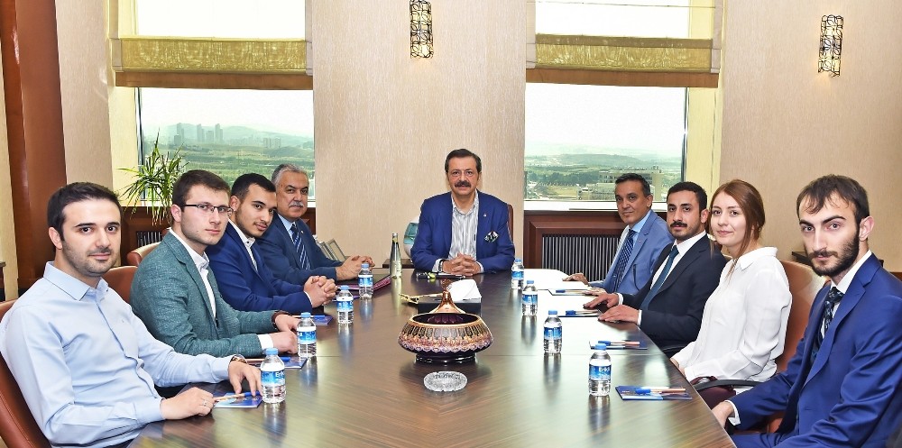 TOBB ETÜ’nün 15 Temmuz gazileri Hisarcıklıoğlu’nu ziyaret etti