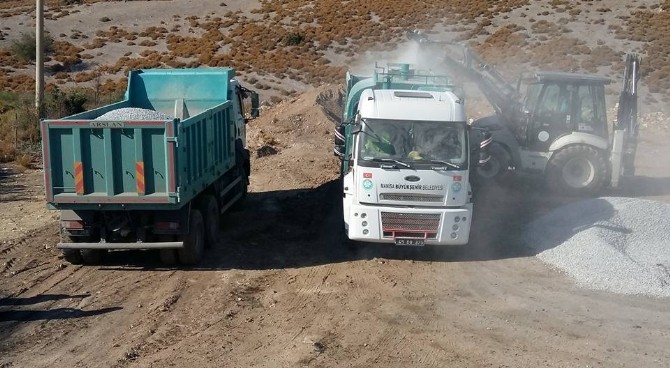 Başkan Ergün’ün söz verdiği Sarıçalı asfalta kavuştu