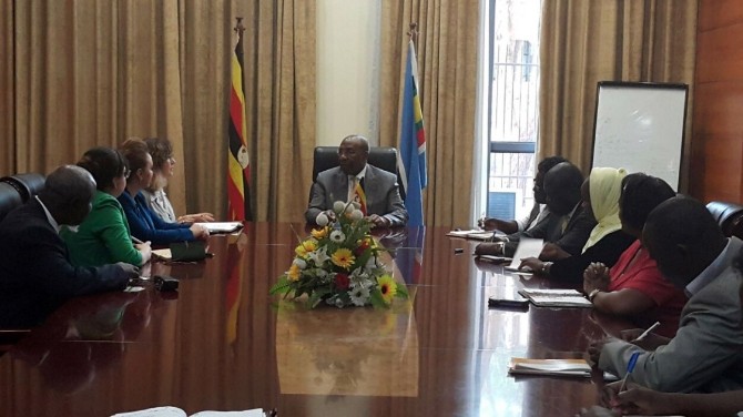 SANKON Genel Başkanı Atasoy, Uganda Başbakanı Rugunda’yı ziyaret etti