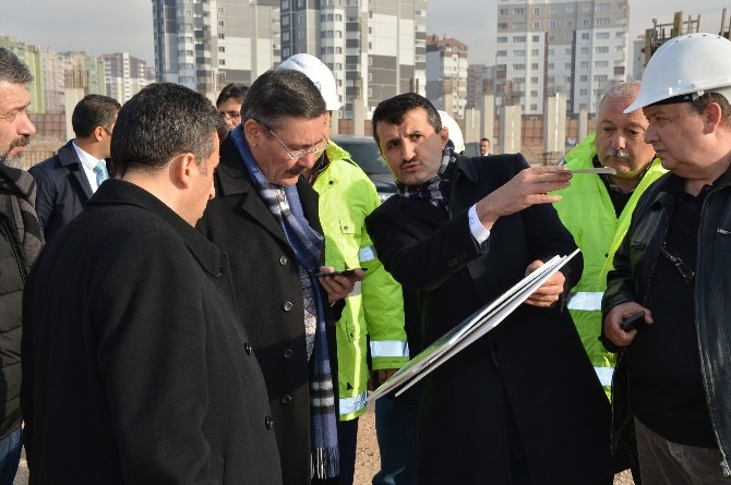 Gökçek, Eryaman Stadı inşaatını denetledi
