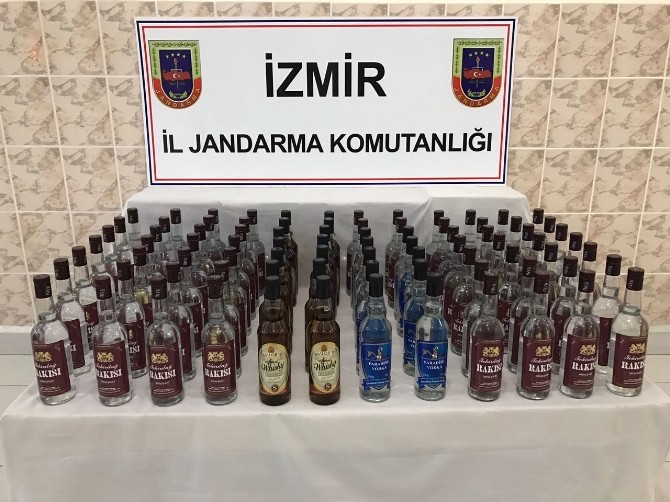 Jandarmanın şüphesi kaçak alkolü yakalattı
