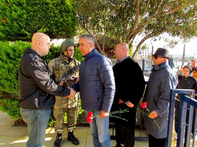 Çeşme’de saldırıların ardından taziye ziyareti