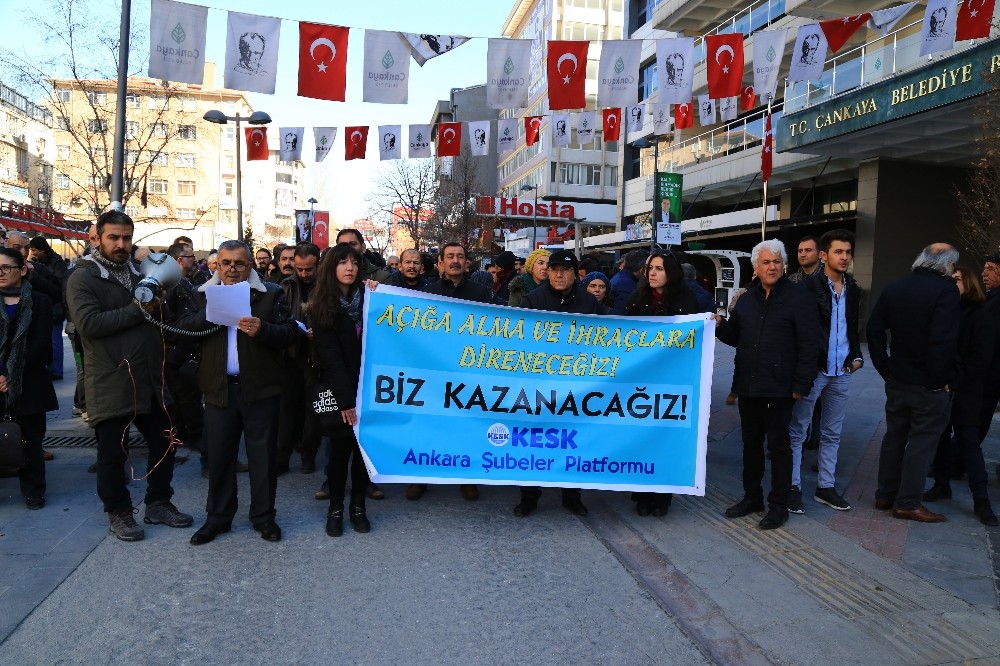 KESK’ten KHK protestosu