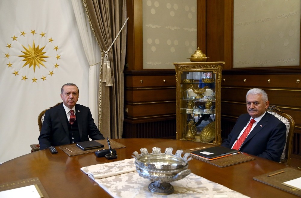 Cumhurbaşkanı Erdoğan, Başbakan Yıldırım’ı kabul etti