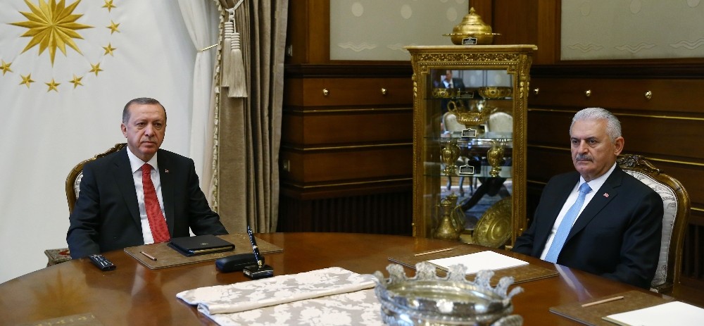 Cumhurbaşkanı Erdoğan, Başbakan Yıldırım’ı kabul ediyor