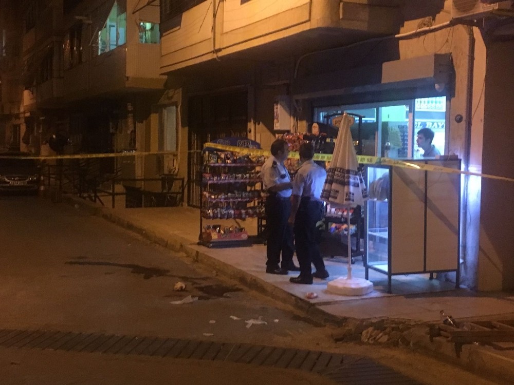 Bornova'da markete pompalı tüfekle saldırı: 2 yaralı