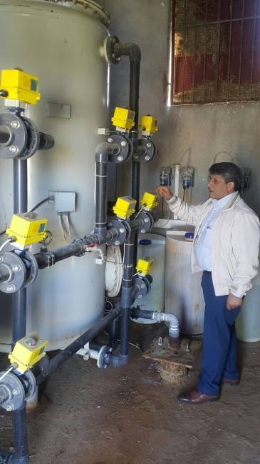 Salihli’deki içme suyu arıtma tesisleri denetlendi