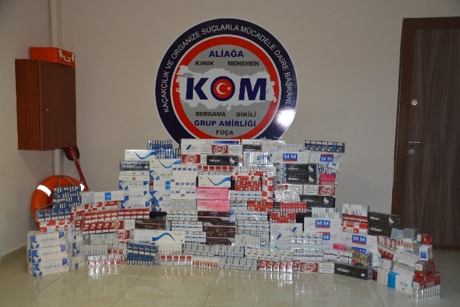 İzmir’de kaçak sigara operasyonu