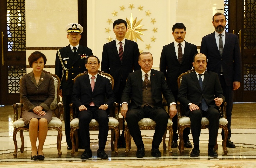 Cumhurbaşkanı Erdoğan, Güney Kore Büyükelçisini kabul etti