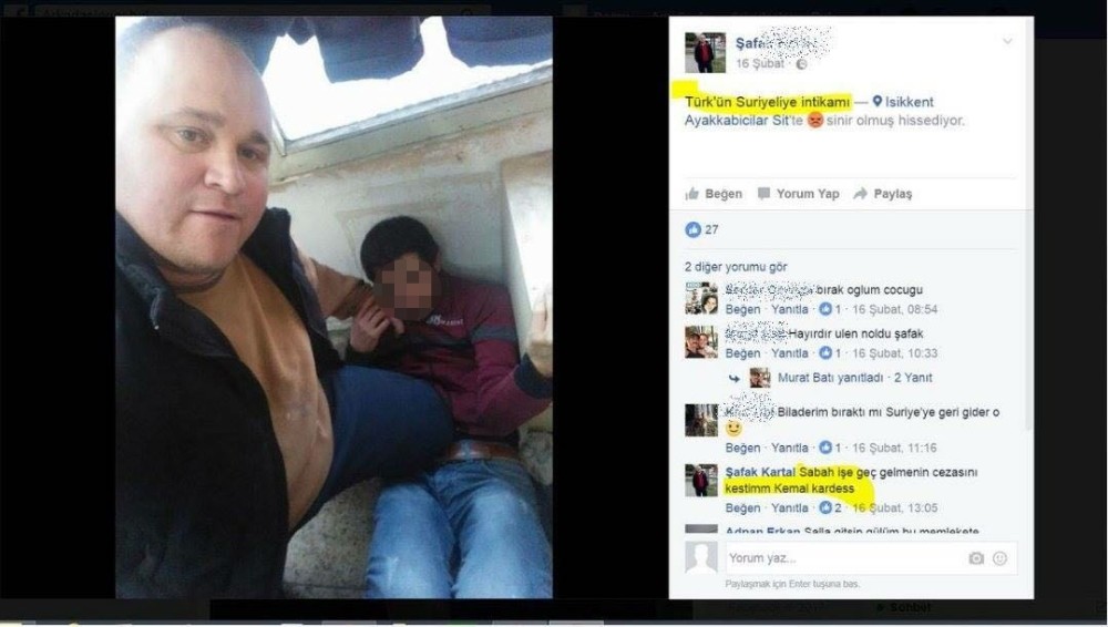 ’Türk’ün Suriyeli’ye intikamı’ paylaşımına gözaltı