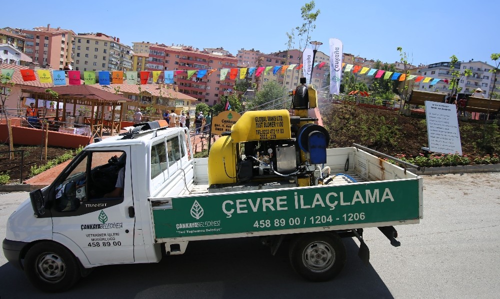 Çankaya’da 70 bin hektar alan ilaçlandı