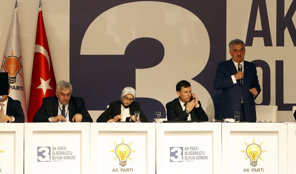 AK Parti kongresinde,