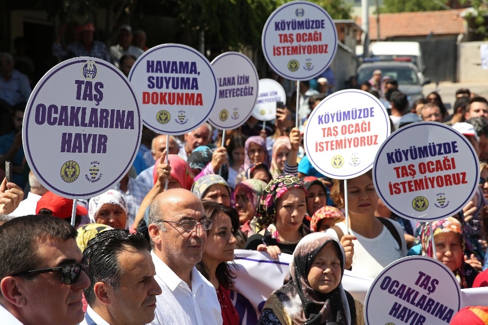 Buca Kırıklar’da taş ocağı isyanı