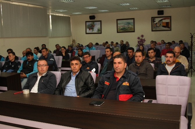 Büyükşehirin Kula’daki personeline iş güvenliği eğitimi verildi