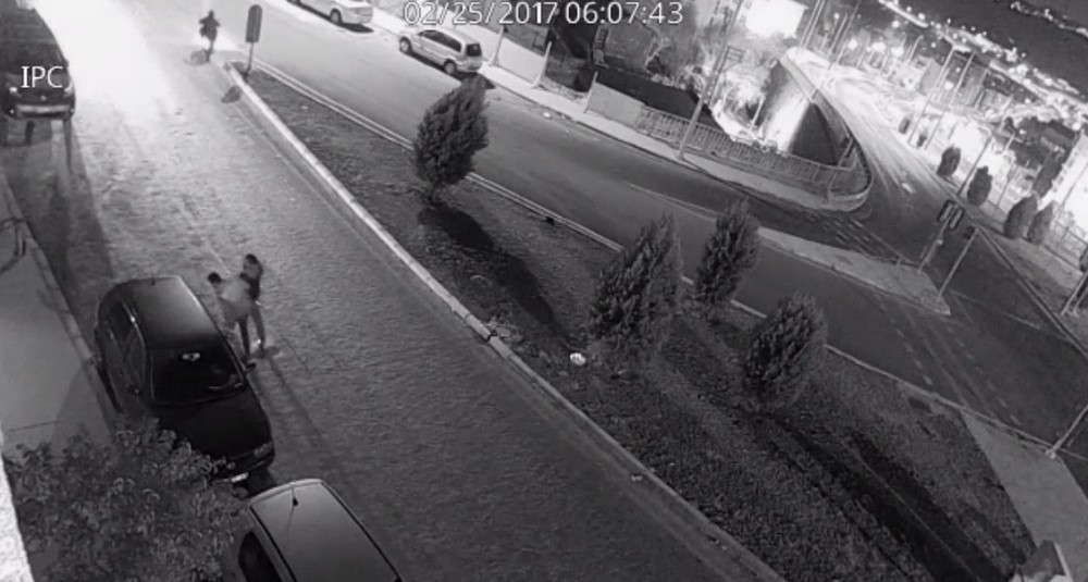 21 ayrı aracın lastiklerini kesen suç makineleri yakalandı