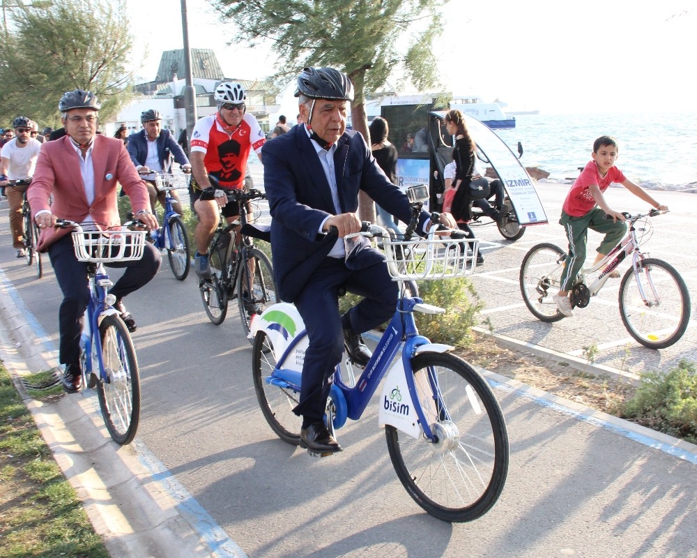 Başkanlar İzmir için pedal çevirdi