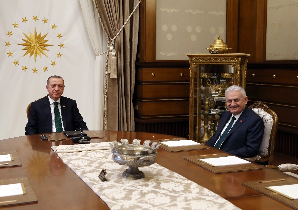 Cumhurbaşkanı Erdoğan Başbakan Yıldırım’ı kabul etti