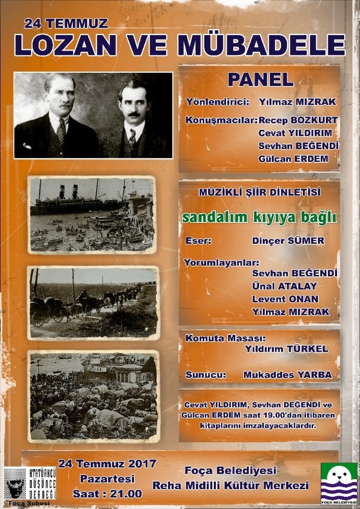 Foça’da panel ve müzikli şiir dinletisii