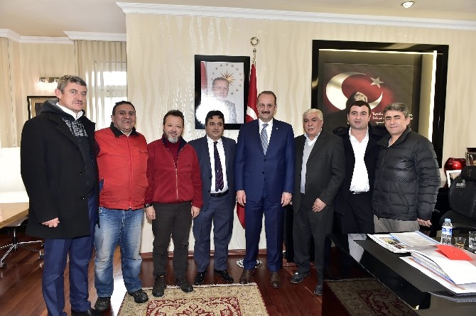 Bazlambaçlılar’dan Mamak Belediye Başkanı Akgül’e tanışma ziyareti