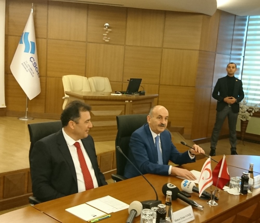 Bakan Müezzinoğlu, KKTC’li mevkidaşıyla görüştü