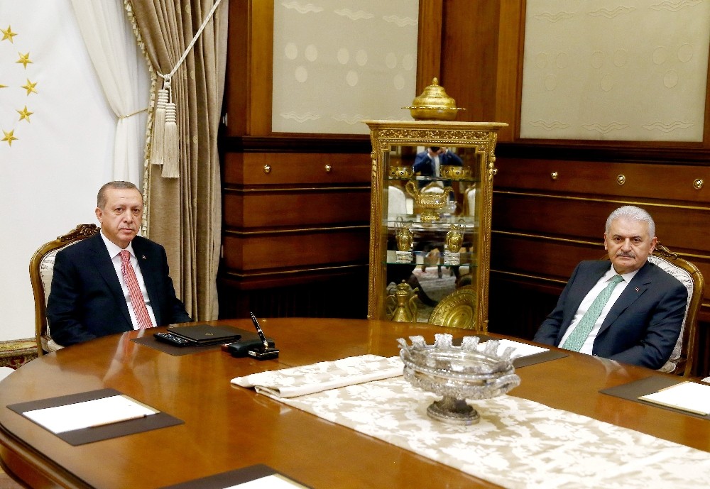 Cumhurbaşkanı Erdoğan, Başbakan Yıldırım’ı kabul etti
