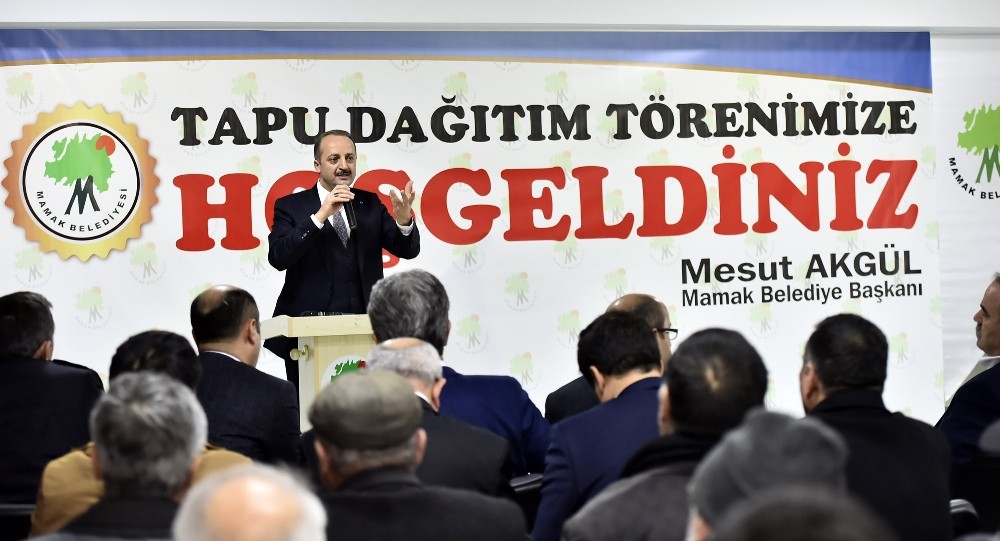 Başak Mahallesi’nde tapu sevinci