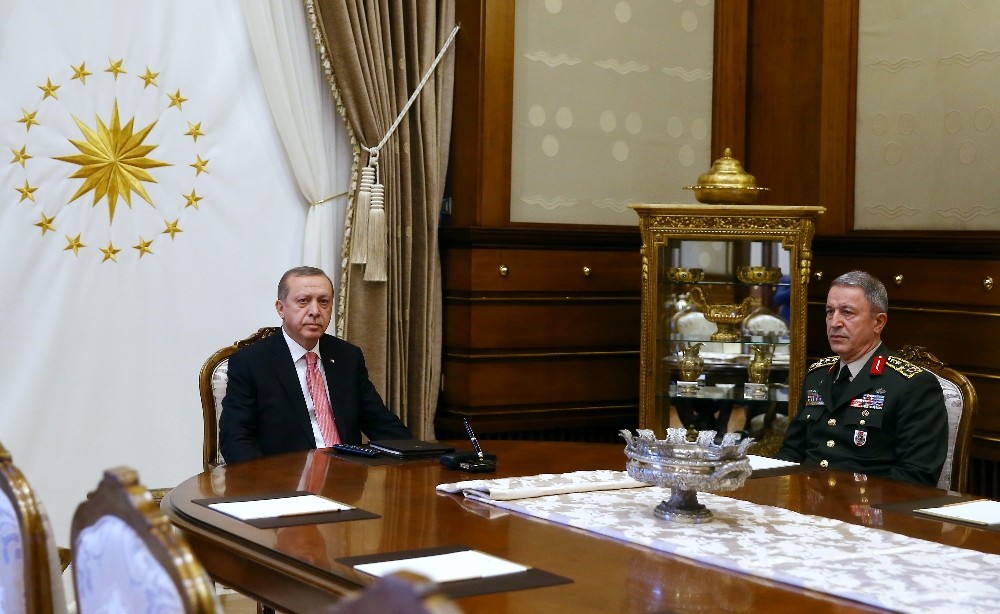 Cumhurbaşkanı Erdoğan, Orgeneral Akar’ı kabul etti