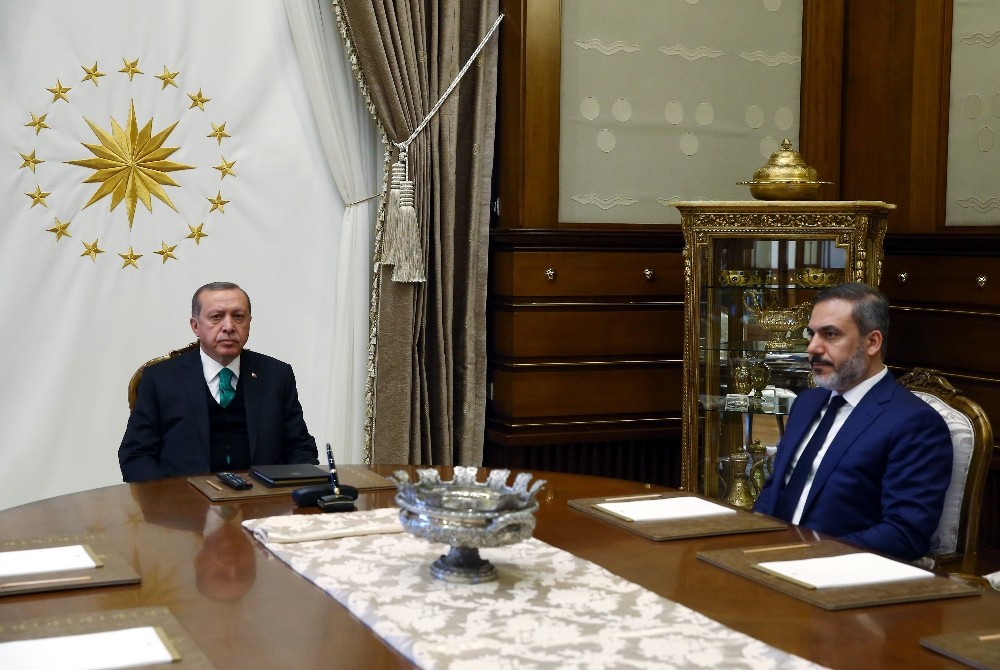 Cumhurbaşkanı Erdoğan, MİT Müsteşarı Fidan’ı kabul etti