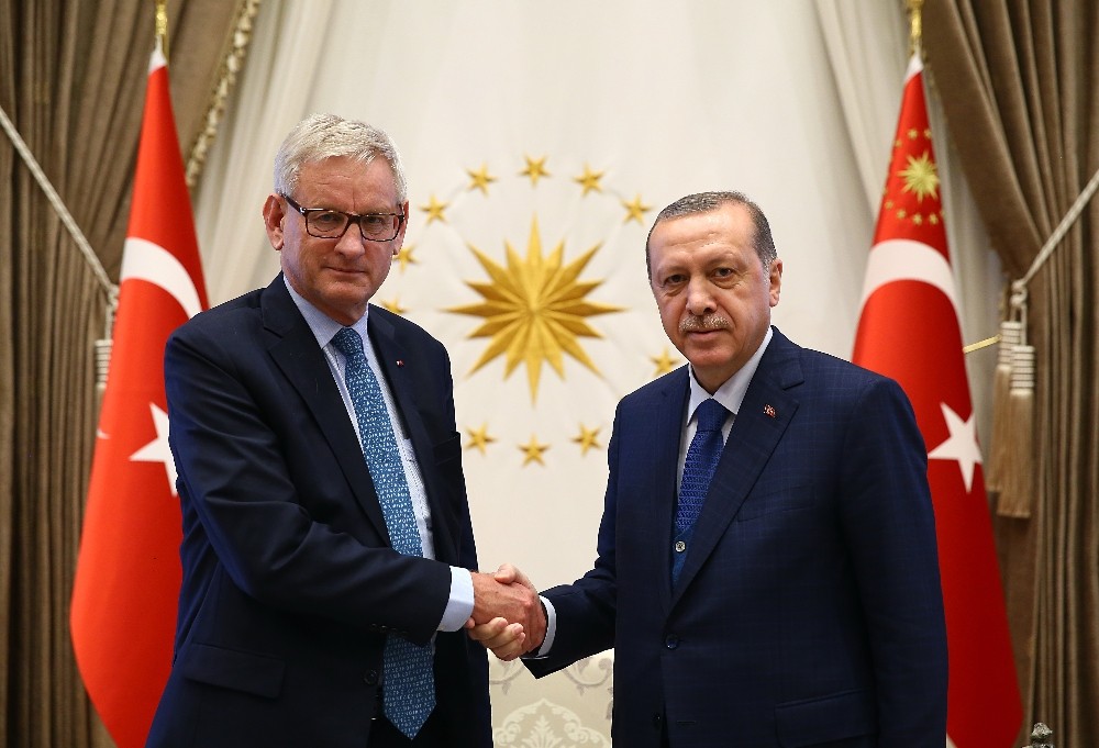 Cumhurbaşkanı Erdoğan, Carl Bildt’i kabul etti