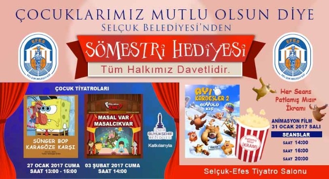 Selçuk Belediyesi’nden sömestr hediyesi