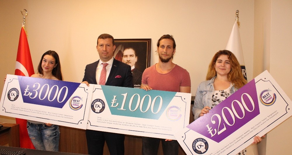 Derece Koleji’ne İngilizce’ye katkı teşekkürü