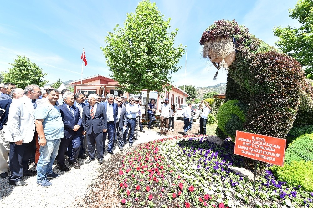 Çiçeğin başkenti Bayındır’da yüzler gülüyor