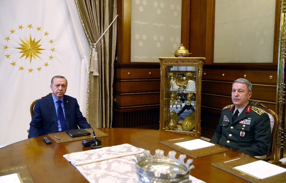 Cumhurbaşkanı Erdoğan Orgeneral Akar’ı kabul etti