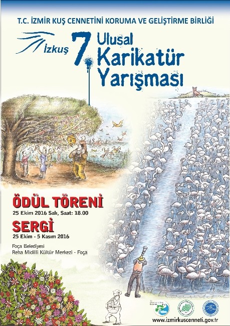 7. Ulusal Karikatür Yarışmasının ödül töreni Foça’da