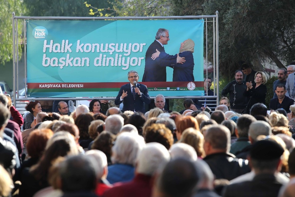 Karşıyaka Belediye Başkanı vatandaşlarla buluştu