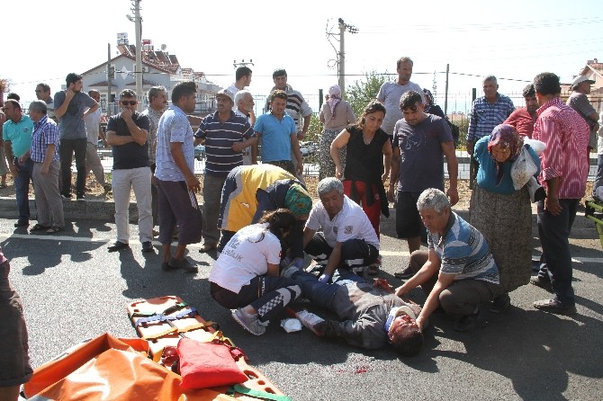 Fethiye’de kaza sonrası halk yolu trafiğe kapattı