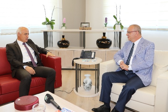 Bayrak’tan Başkan Ergün’e veda ziyareti