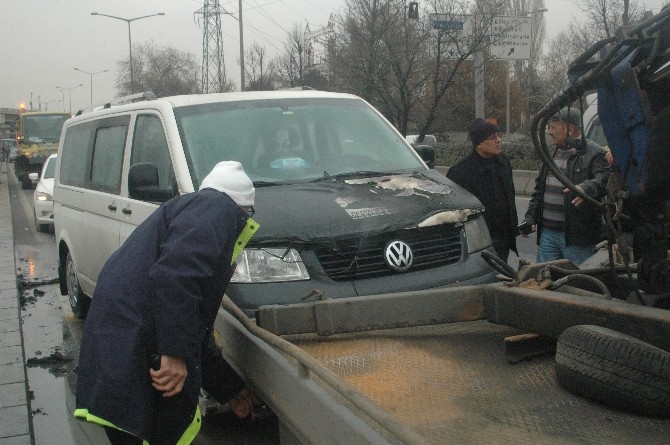 Başkent’te araç yangını

